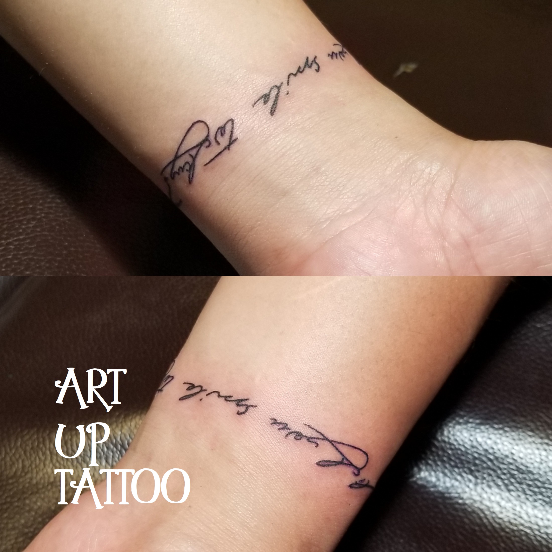 文字タトゥー Art Up Tattoo
