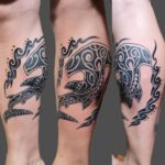 ハンマーヘッドシャークのトライバルタトゥー_20250415