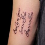 レタリングタトゥー