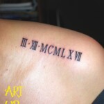 ローマ数字のタトゥー